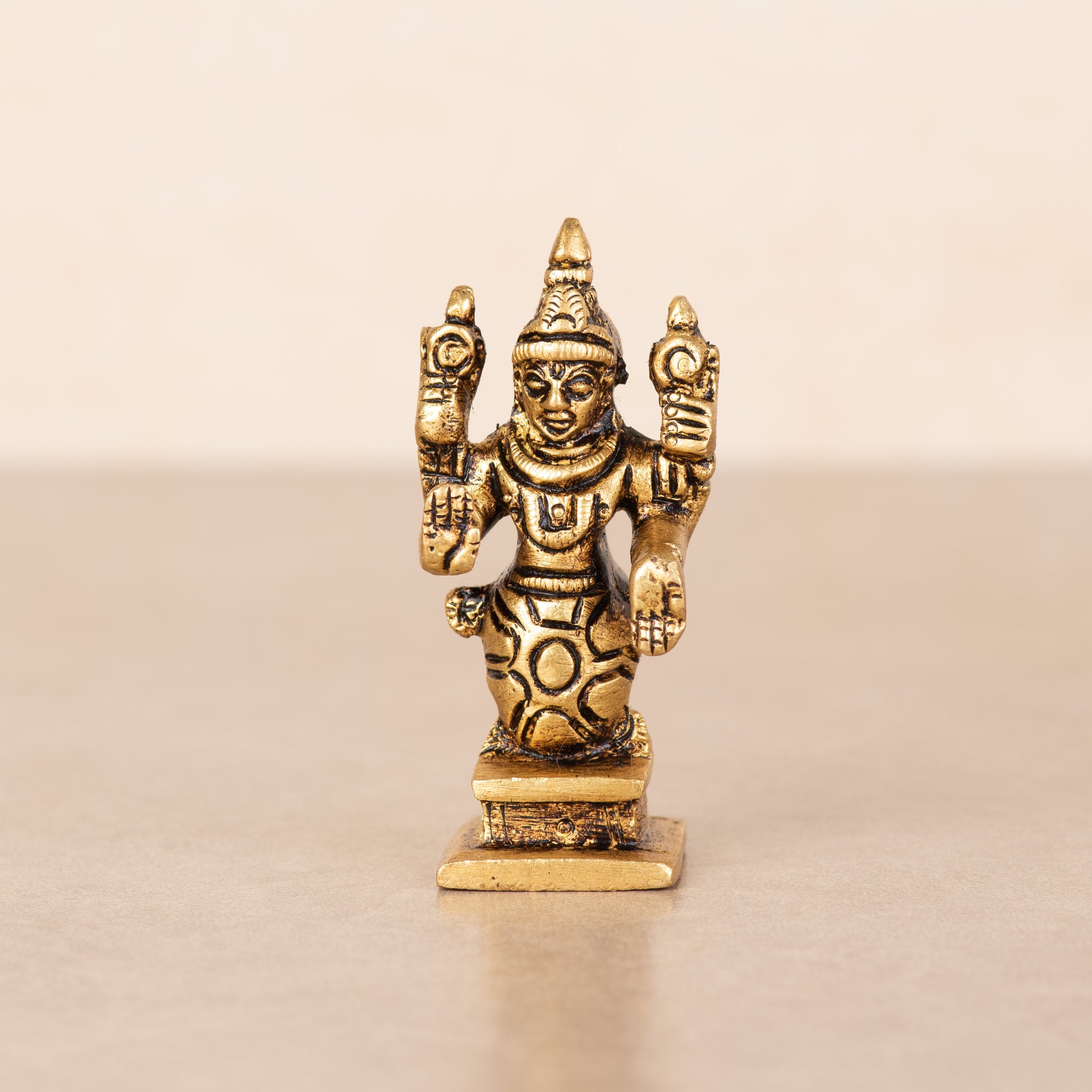 Brass Dashavatara Set 10 Vishnu Avatars Statues Set - 2.5 Inch