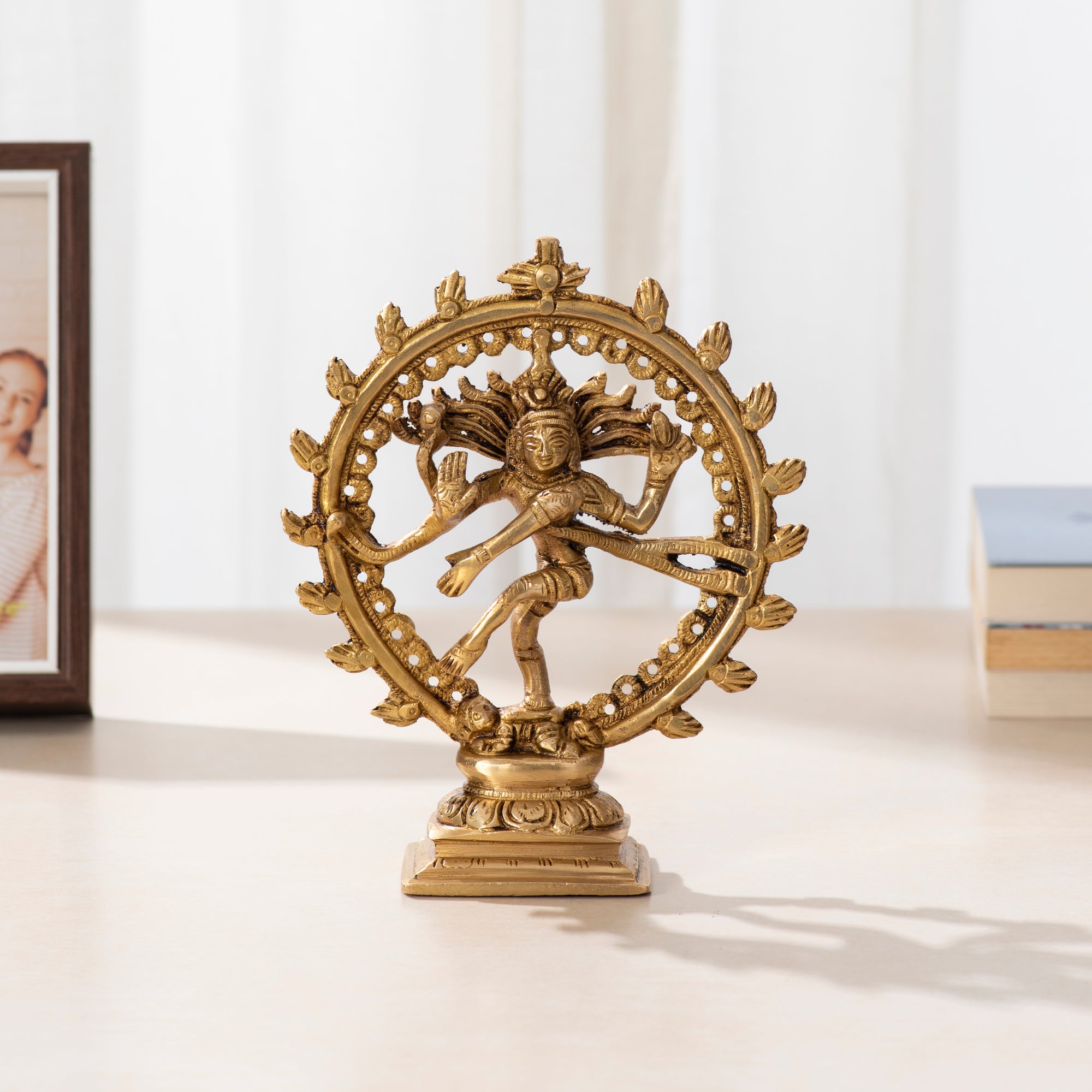 Divine Dance: Brass Nataraj Idol- 6.5 inch