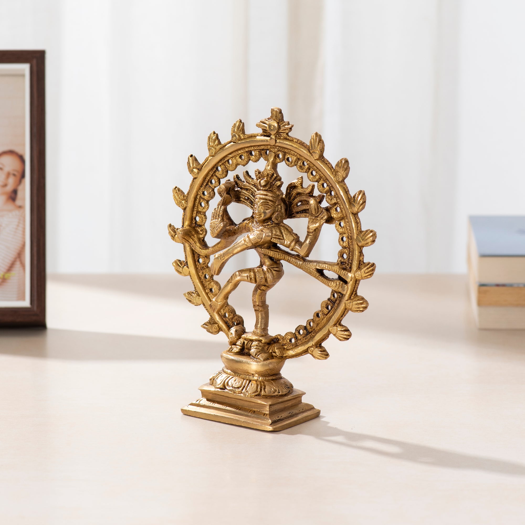 Divine Dance: Brass Nataraj Idol- 6.5 inch