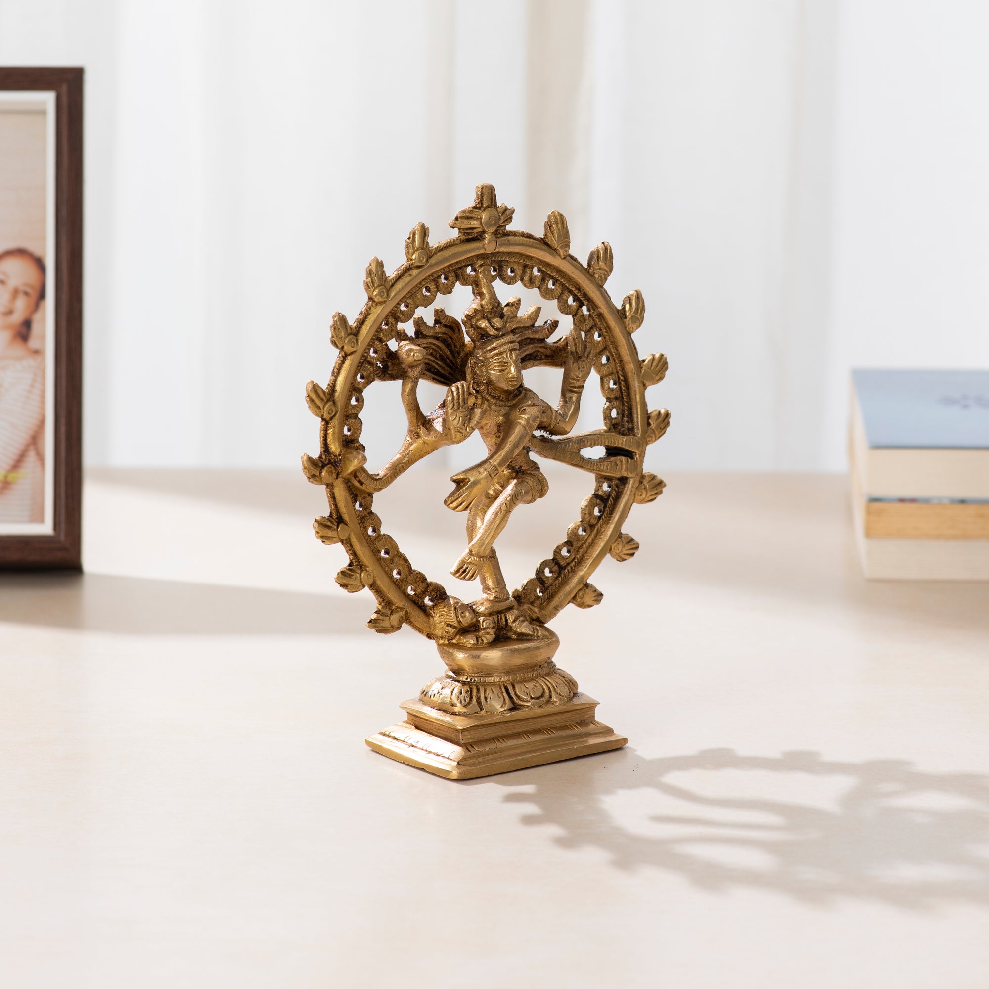 Divine Dance: Brass Nataraj Idol- 6.5 inch