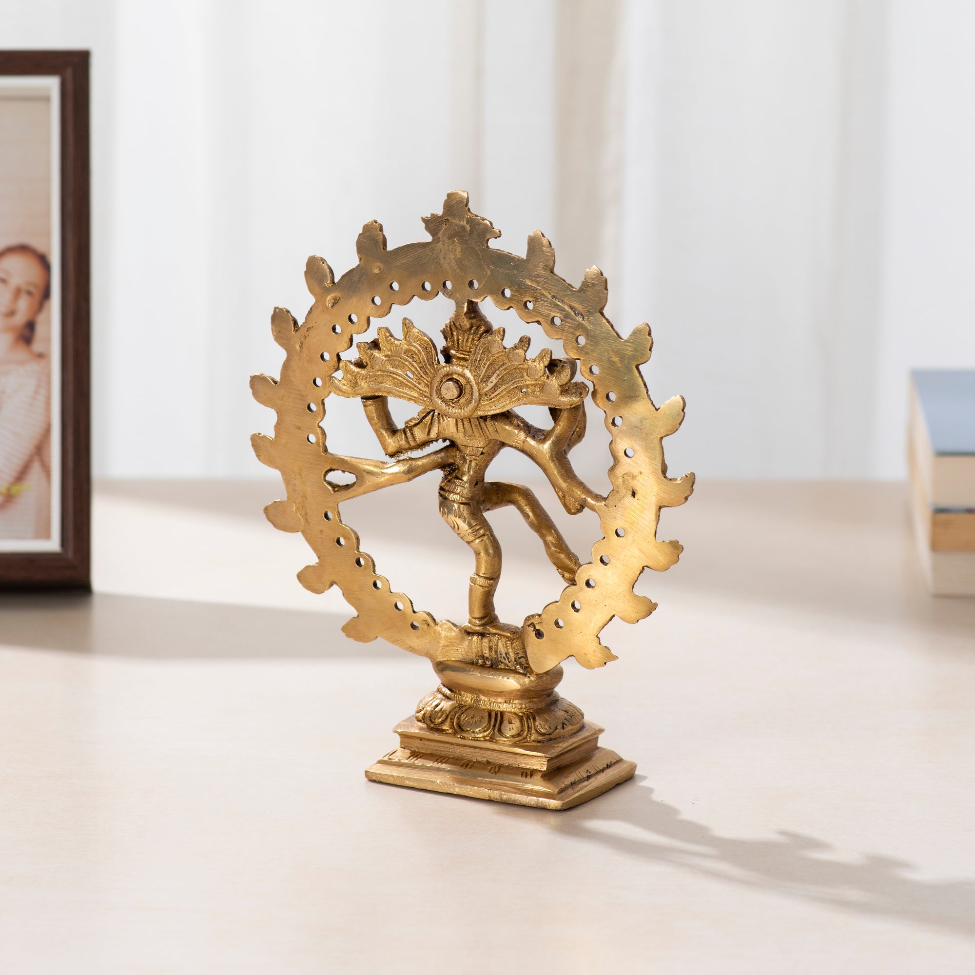 Divine Dance: Brass Nataraj Idol- 6.5 inch