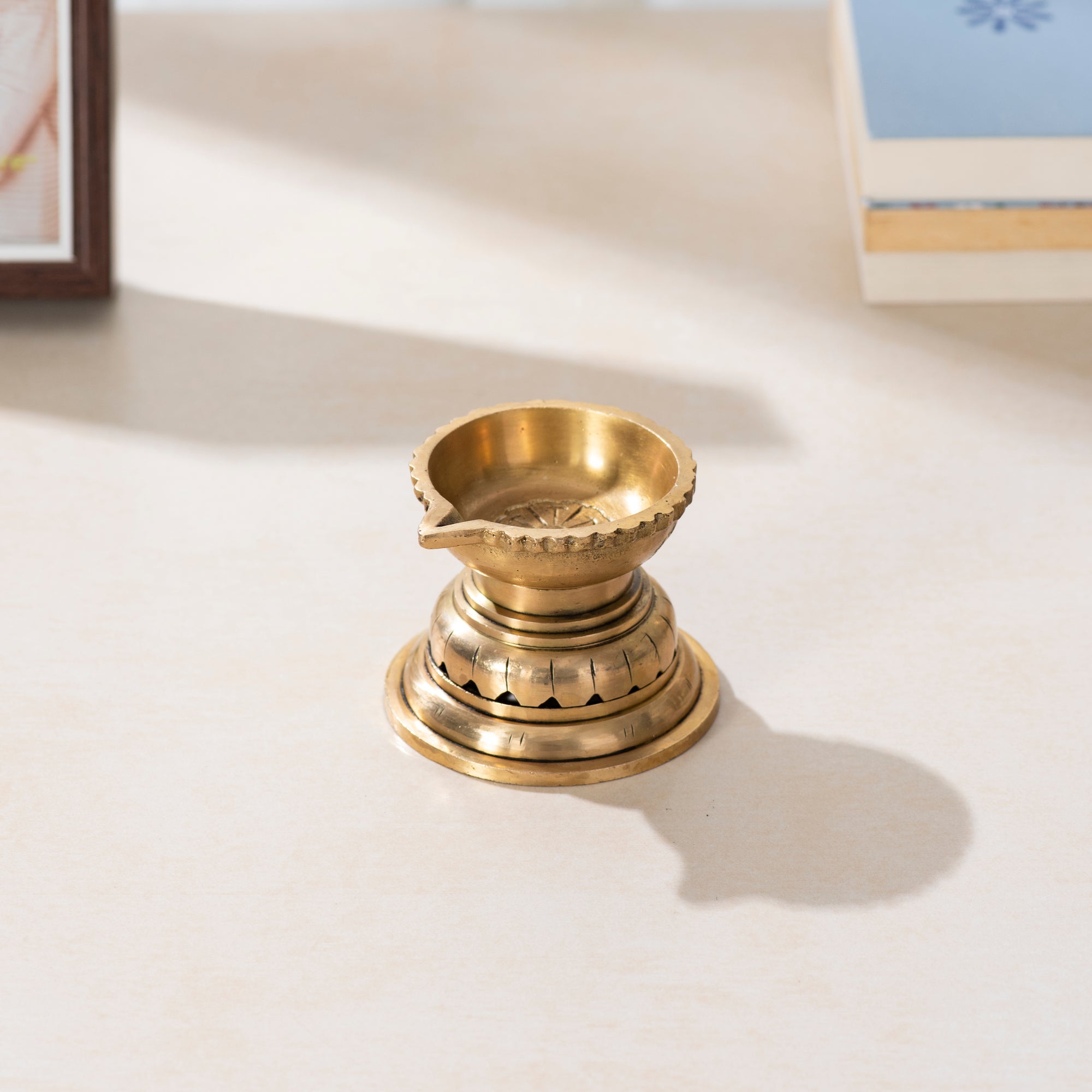 Brass Round Diya - 2.5 Inch