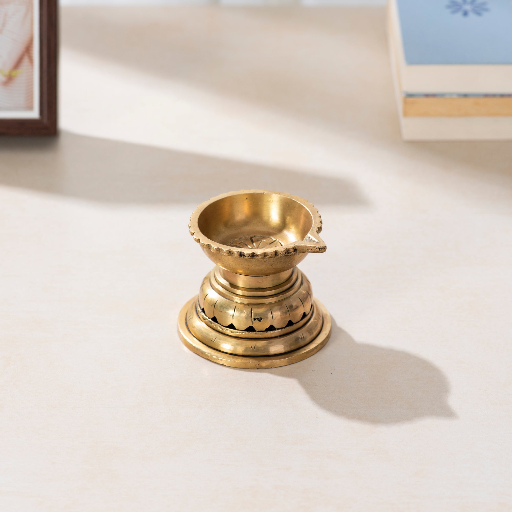 Brass Round Diya - 2.5 Inch