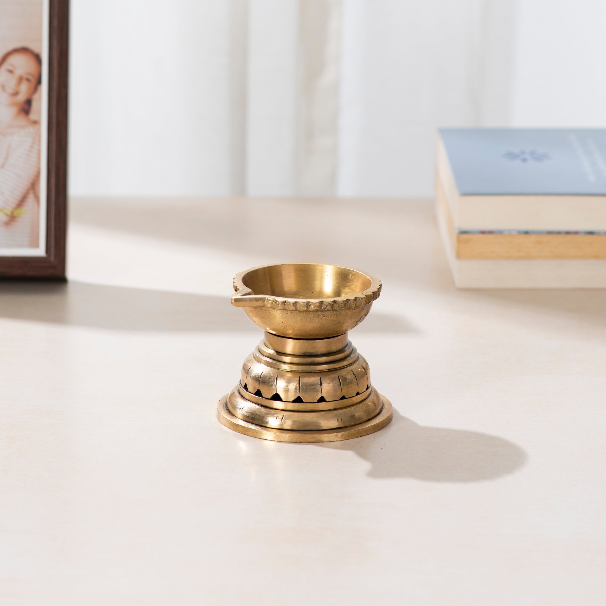 Brass Round Diya - 2.5 Inch