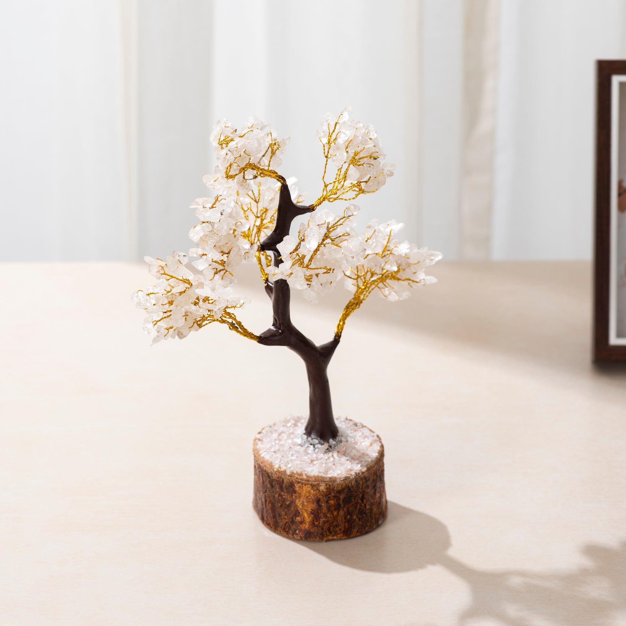 Clear Quartz Crystal Stone Tree for Harmony and Abundance