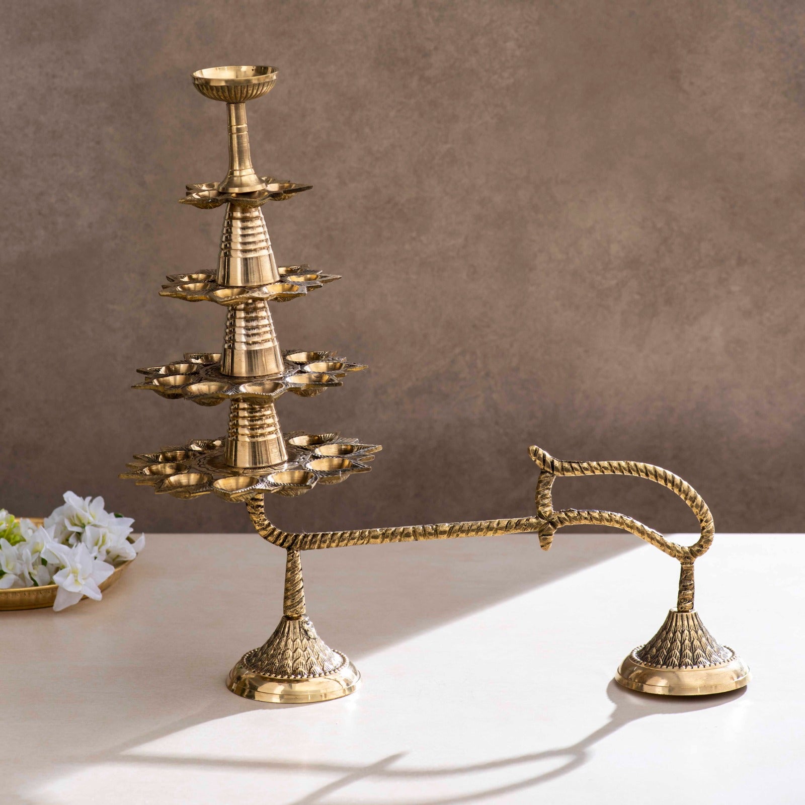Brass Ganga Aarti - 17 Inch