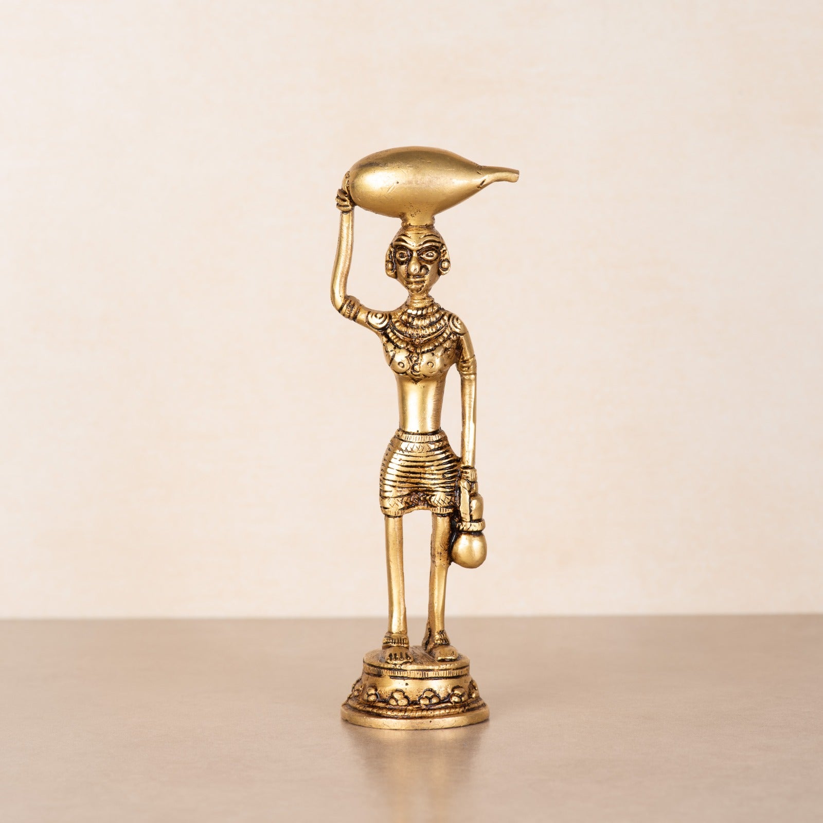Brass Tribal Ladies set of 5