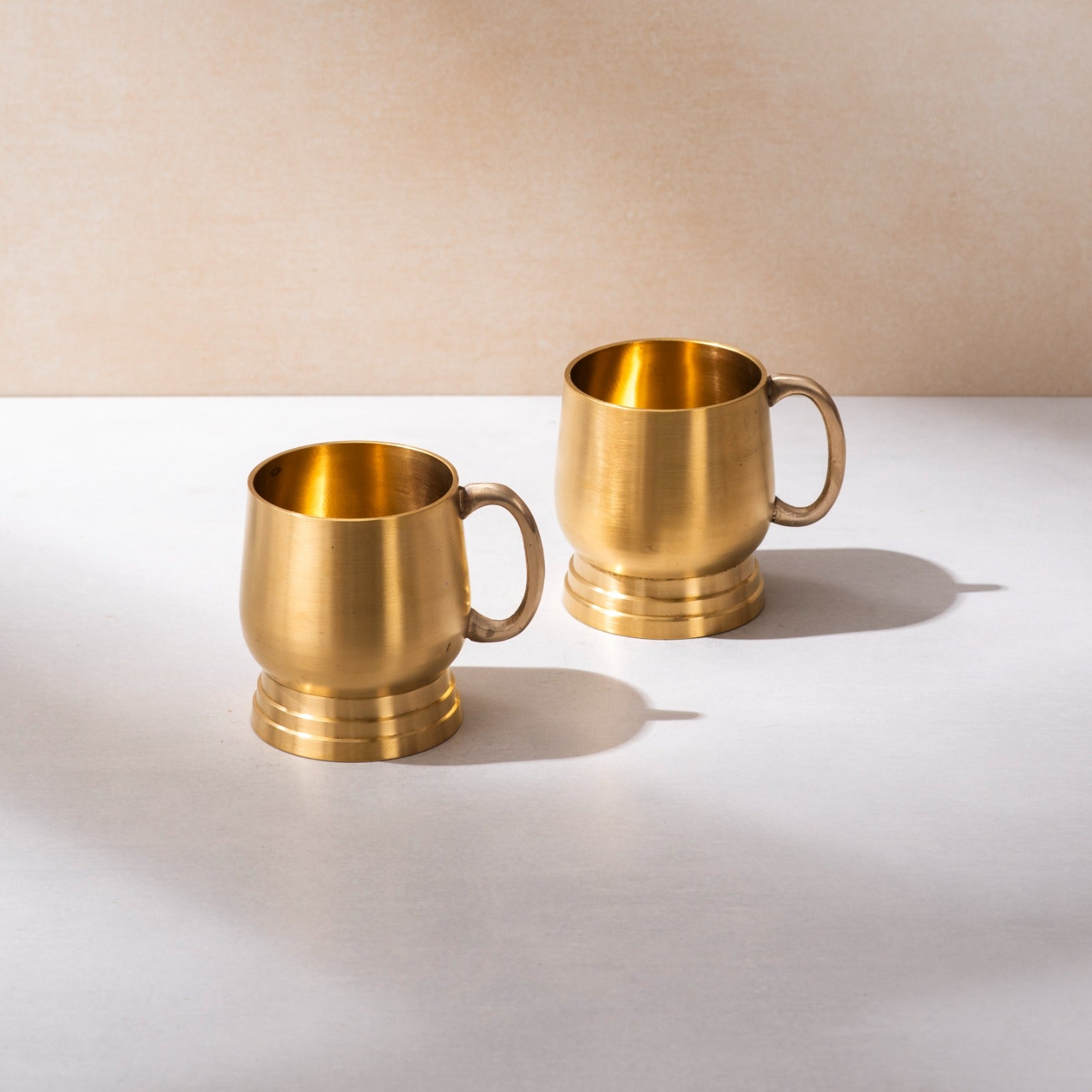 Brass Oreo Coffee Mug Set of 2 - 175 ml each