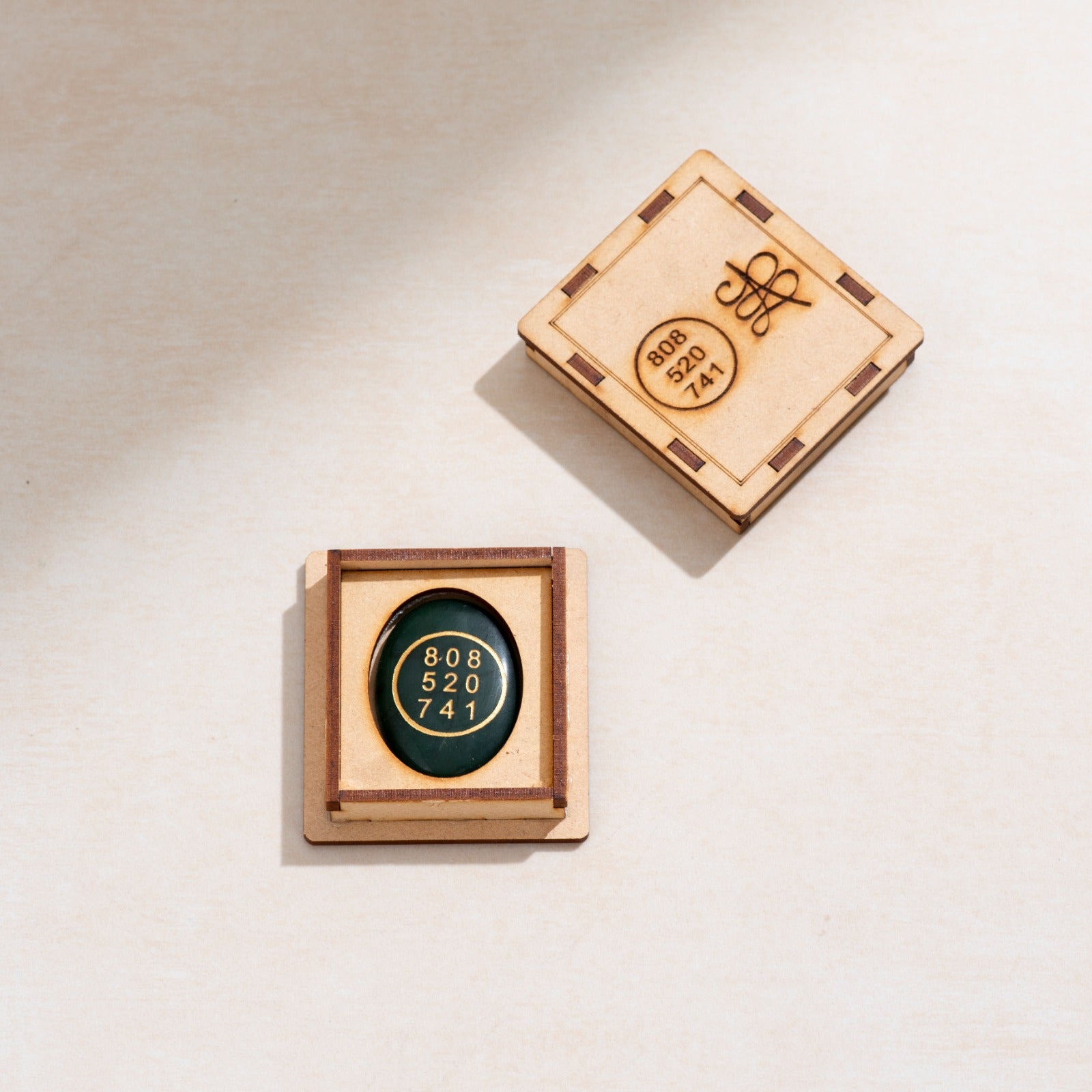 Jade Green Zibu Coin with Switch Word Reiki Symbol – Unlock Harmony and Manifestation