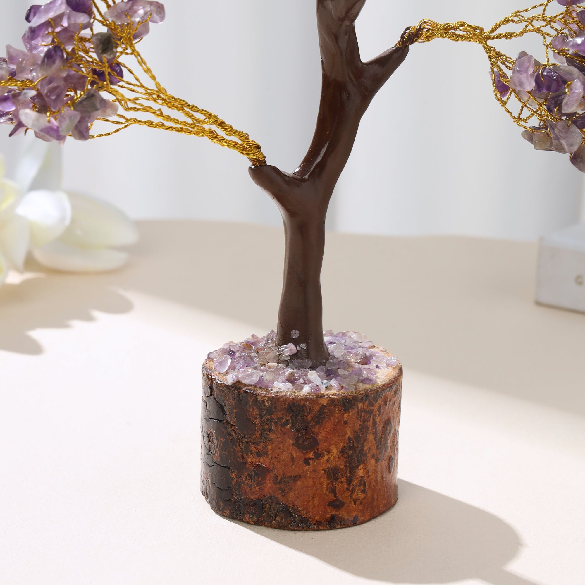 Amethyst Healing Crystal Tree - Stress Relief