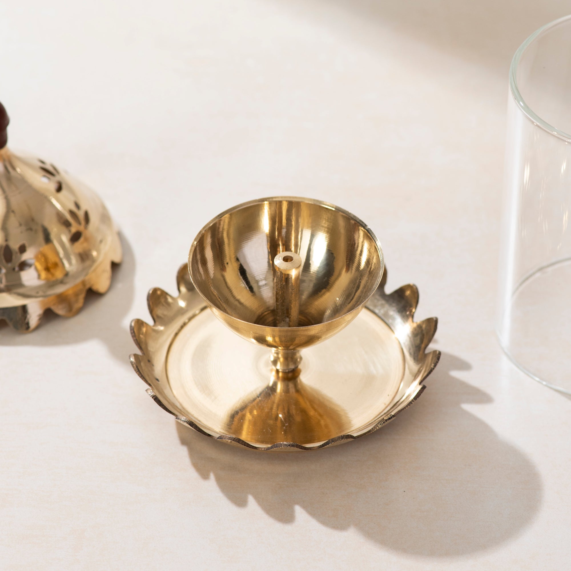 Brass Akhand Jyoti Deepak for Puja