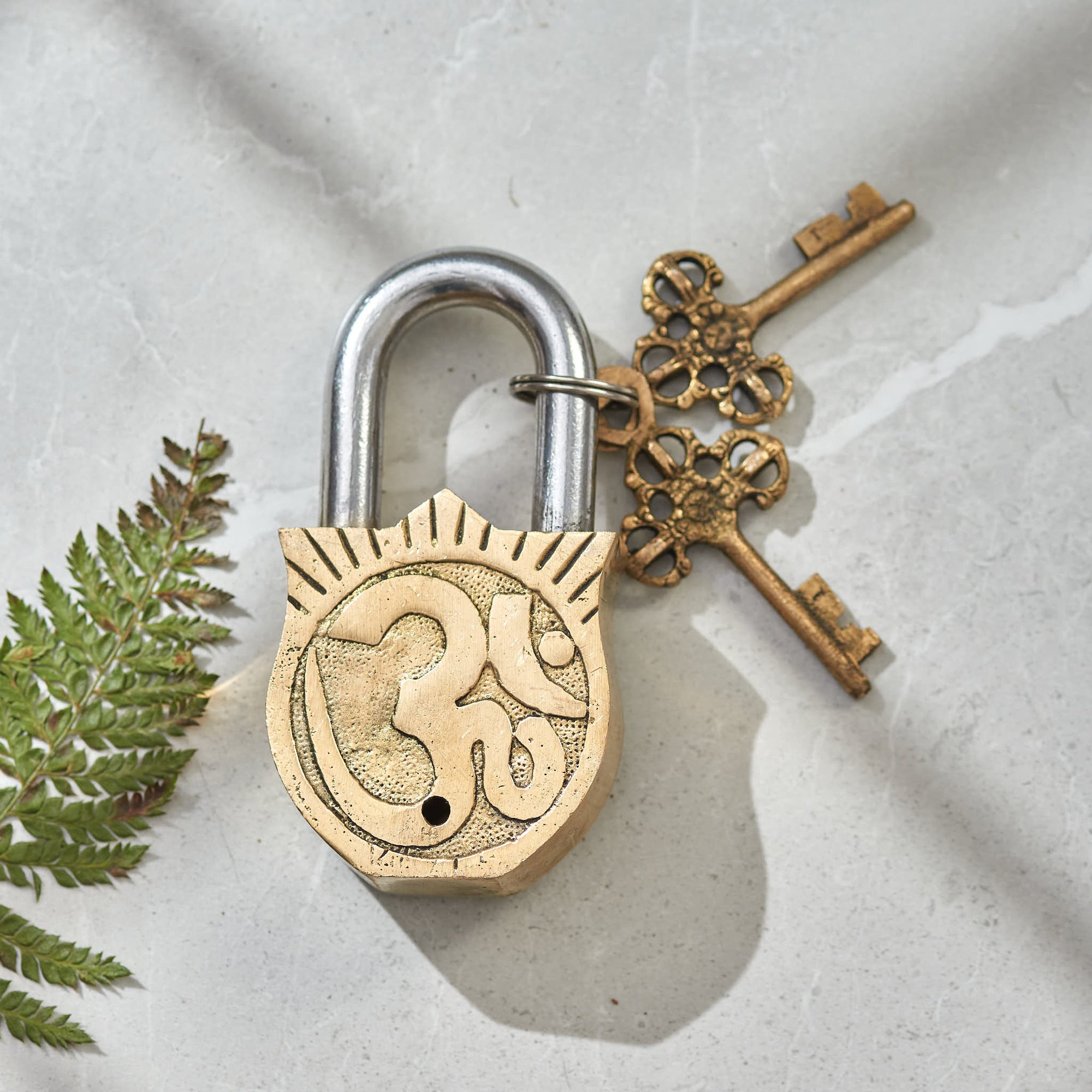 Brass Laxmi Lock - 4 Inch