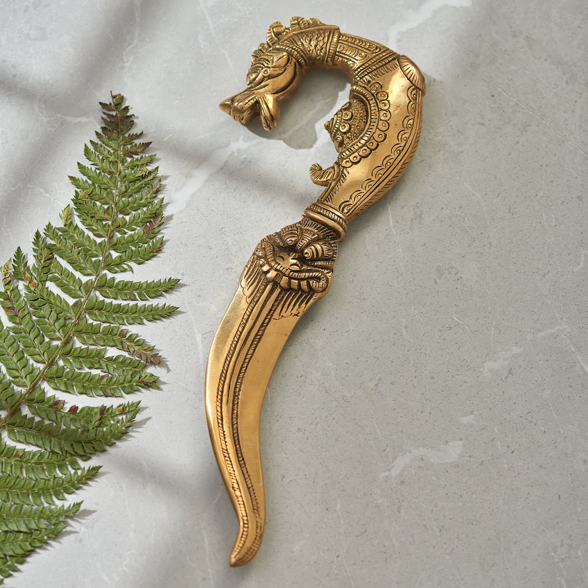 Brass Katar For Ceremonial and Decoration - 10 Inch