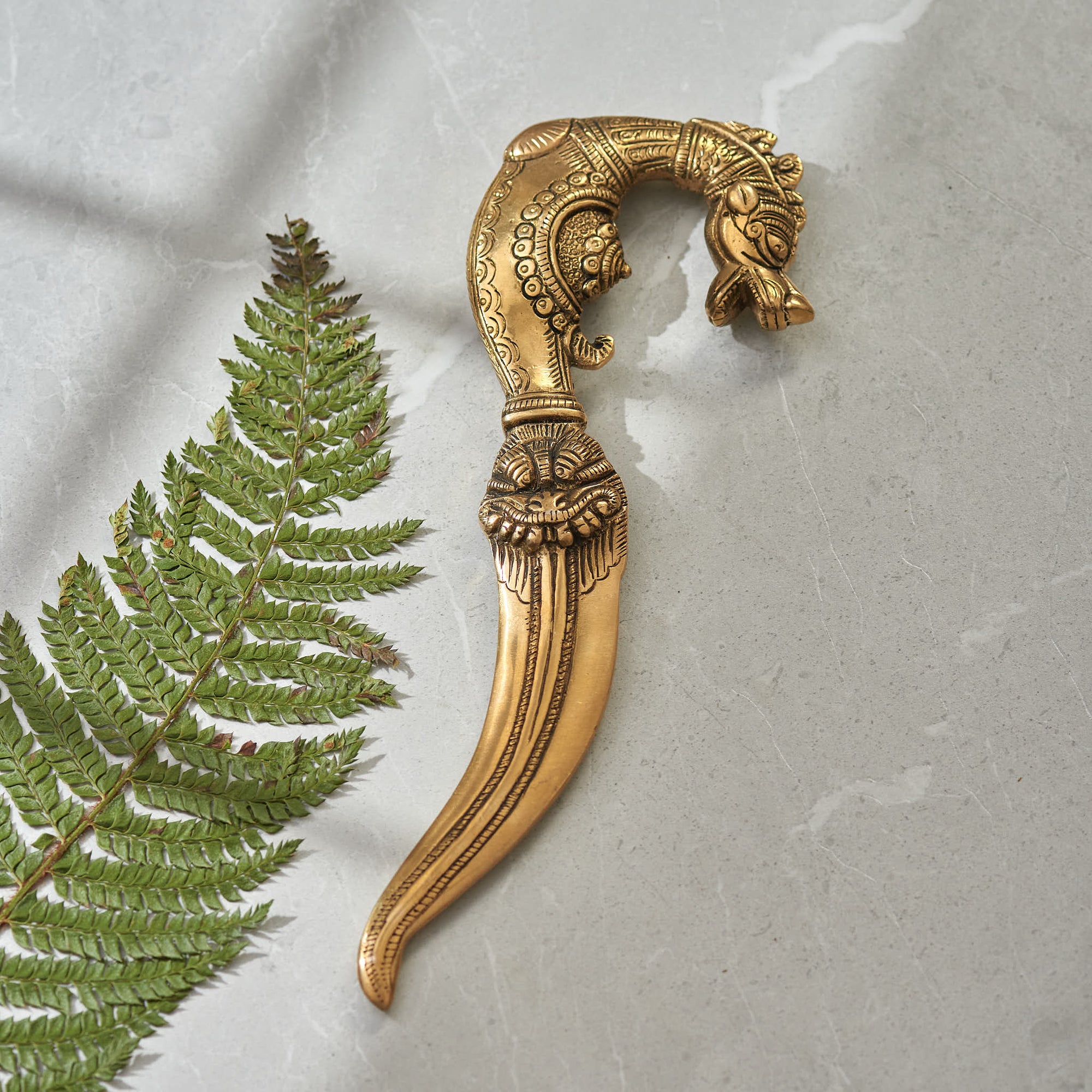 Brass Katar For Ceremonial and Decoration - 10 Inch