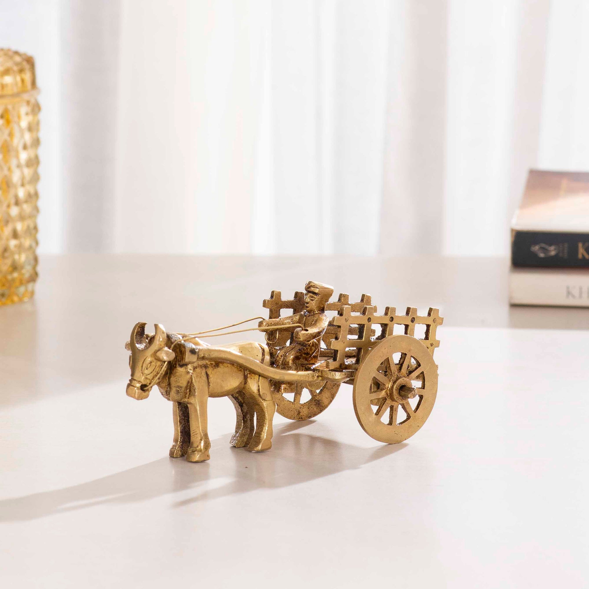 Brass Bull Cart