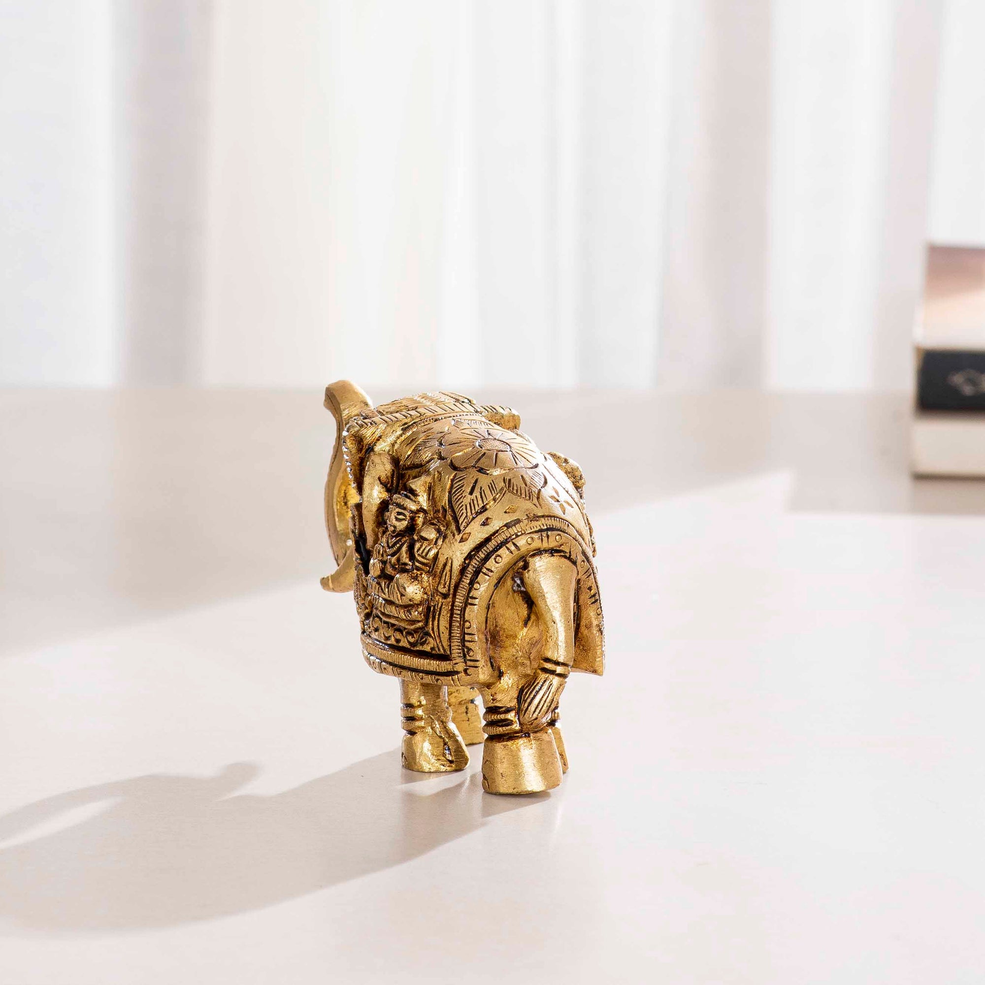Brass Laxmi Ganesh Elephant