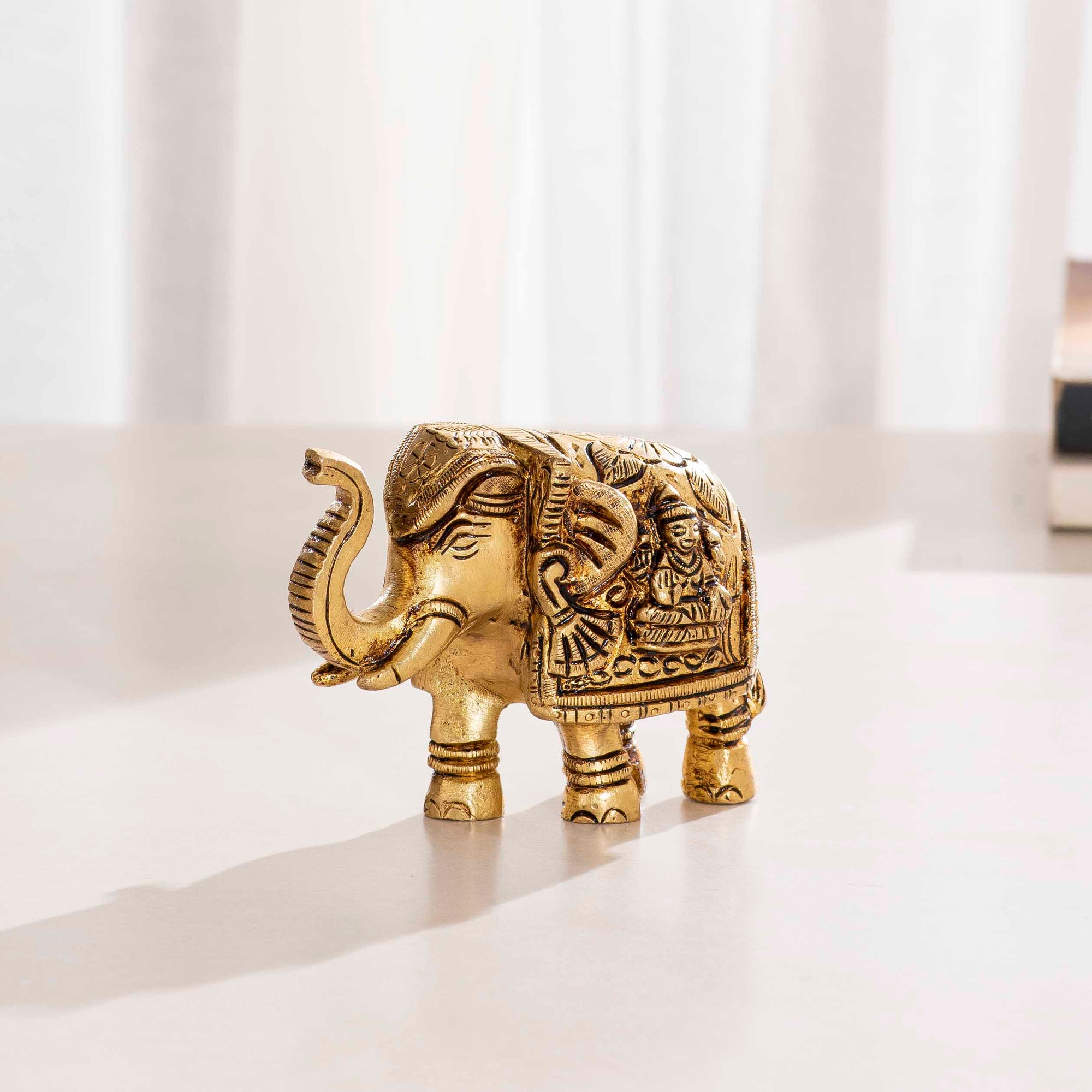 Brass Laxmi Ganesh Elephant