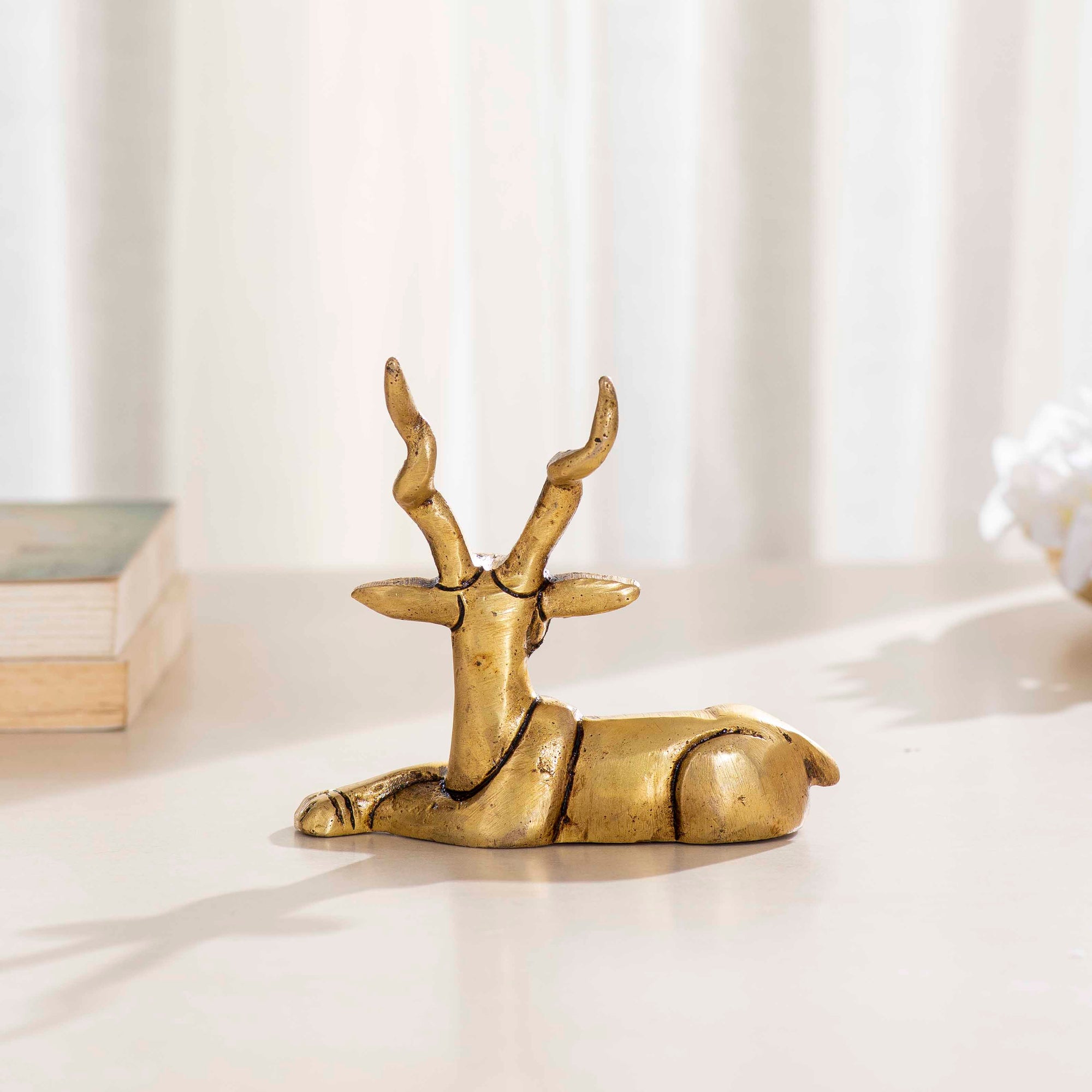 Brass Decorative Deer - 4 Inch