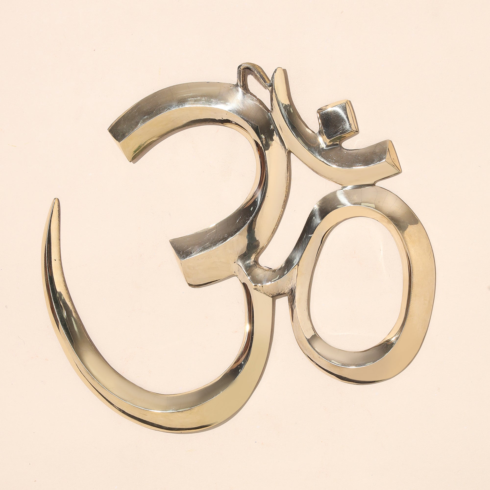 Brass Om Wall Hanging - 10 inch