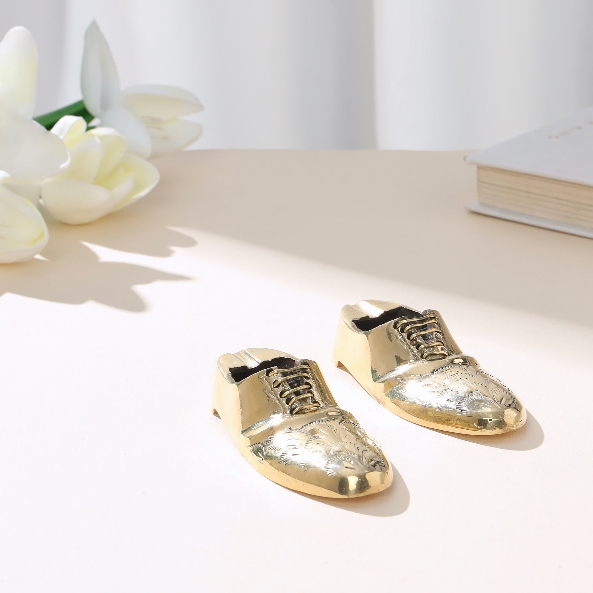 Brass Decorative Shoe Pair