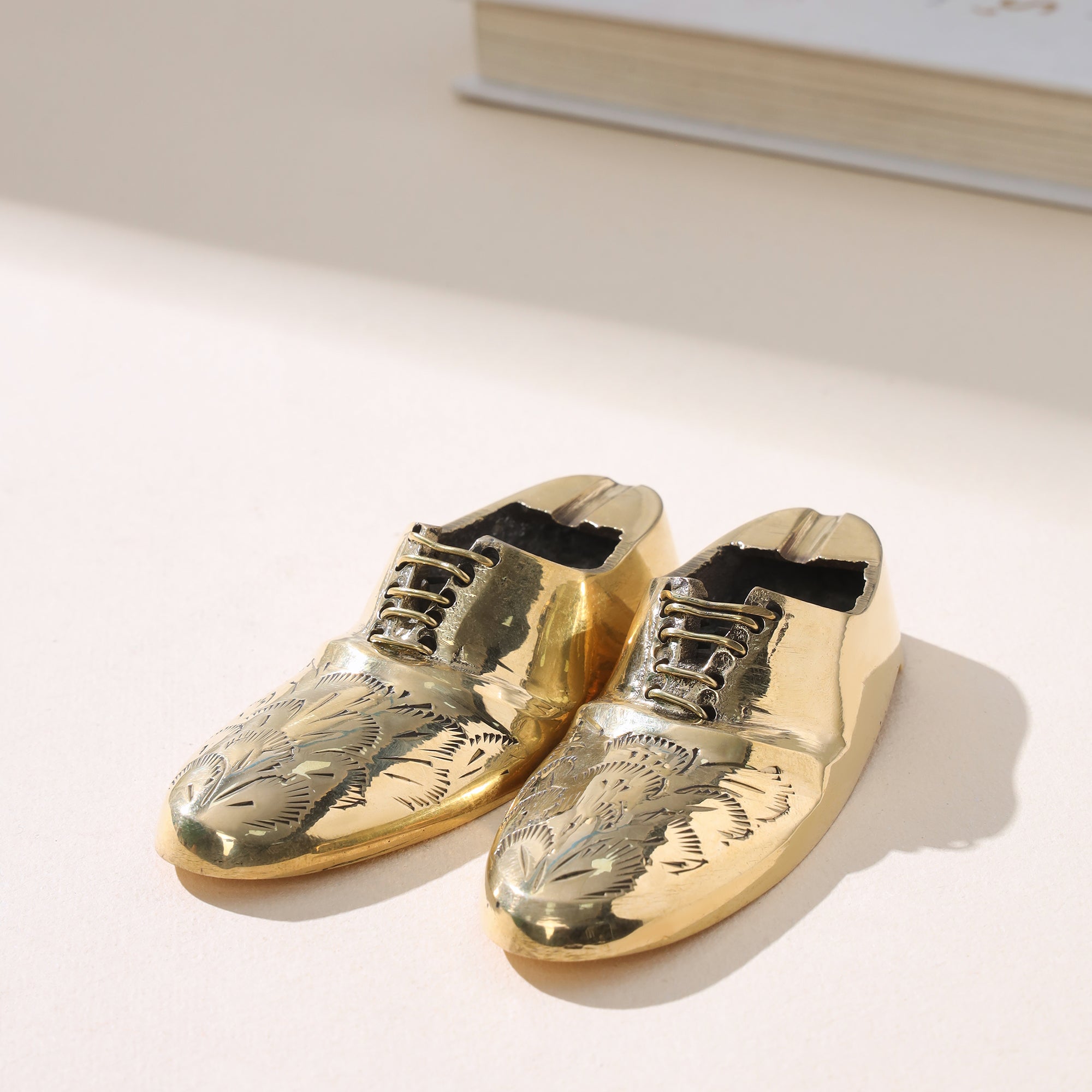 Brass Decorative Shoe Pair