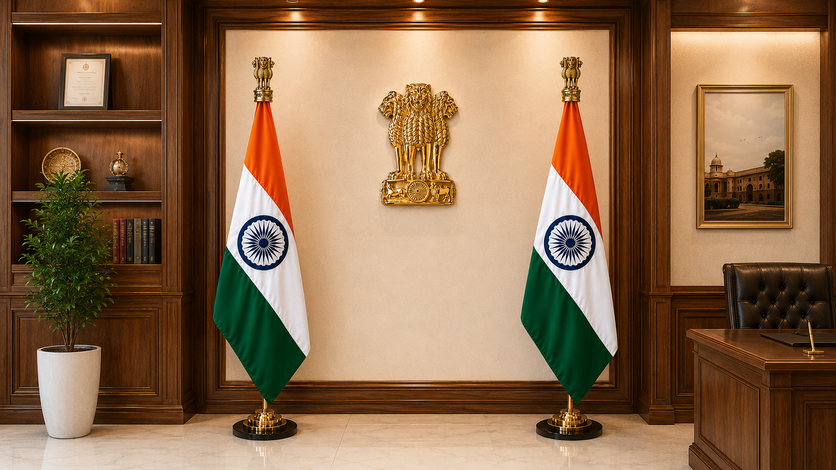 Indian Indoor Pole Flags