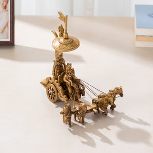 Darbar Craft - Brass Rath Arjun and Krishna