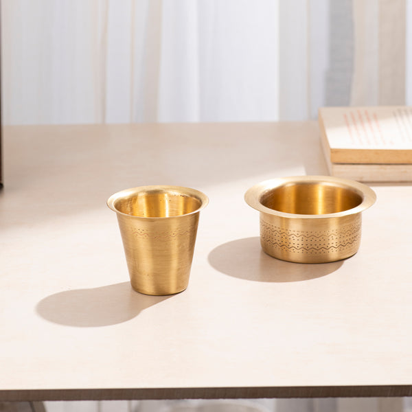 Brass Coffee Filter with Dabara Set at ₹ 80/piece | in Moradabad | ID