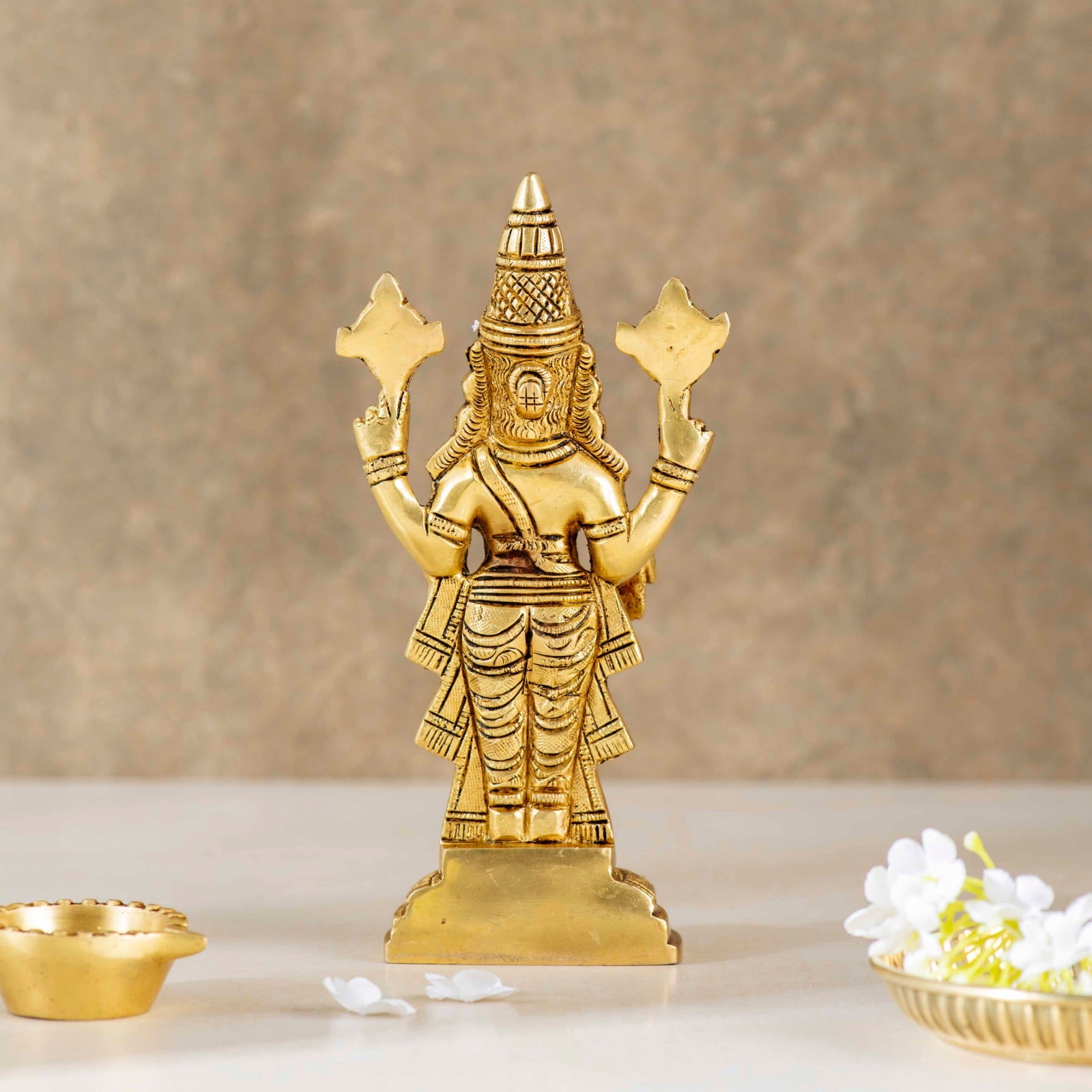 Brass Tirupati Balaji/ Venketeshwar Idol [9 inch]