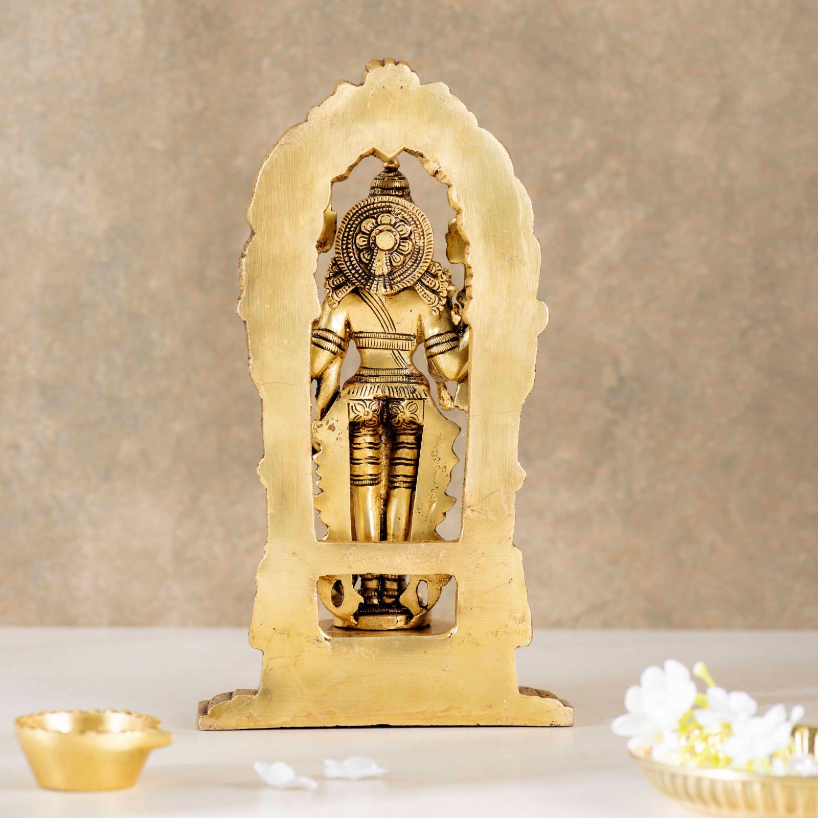 Chaturbhuj Standing Vishnu in Frame - 9 Inch