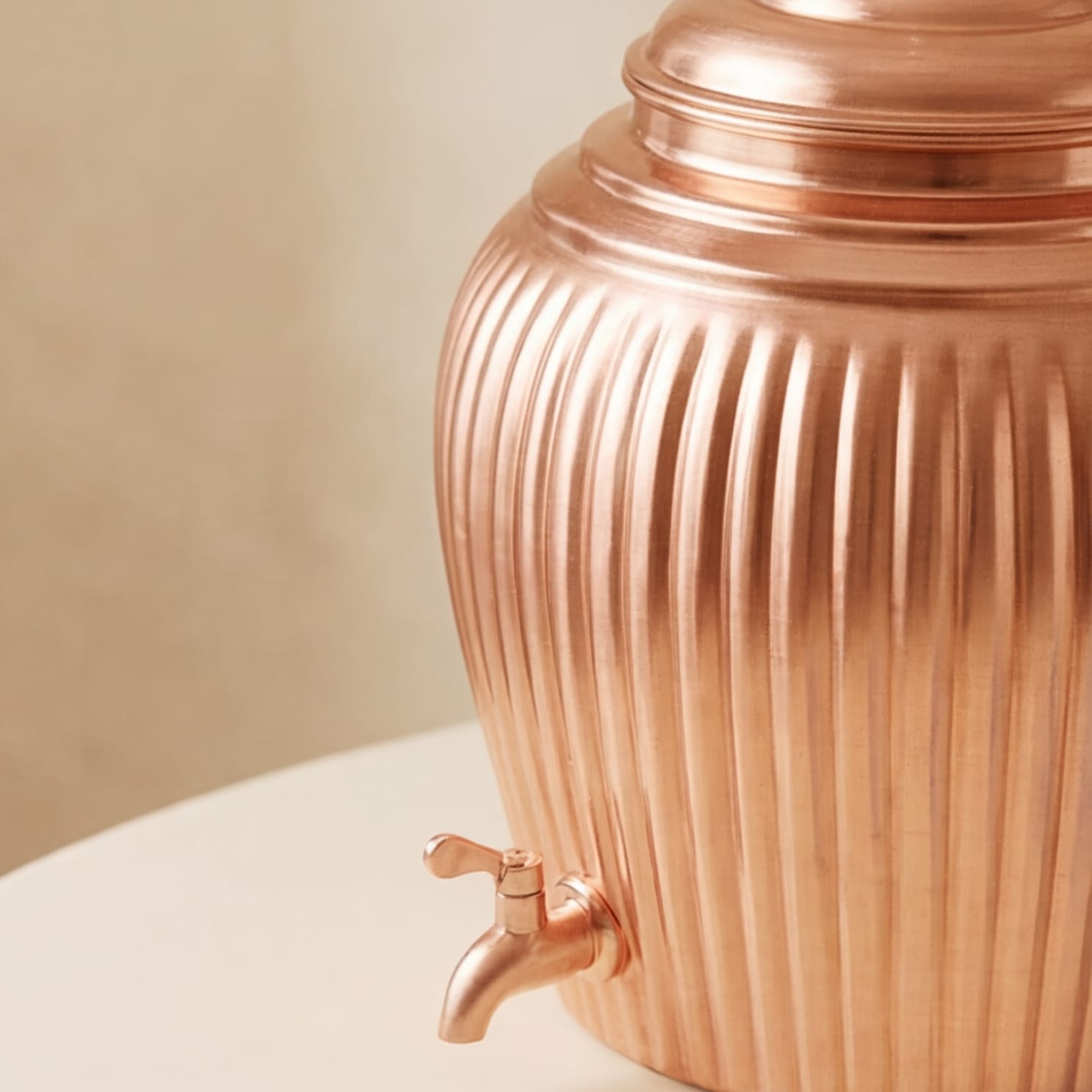 Copper Water Dispenser with Copper Tap – 14 Litre