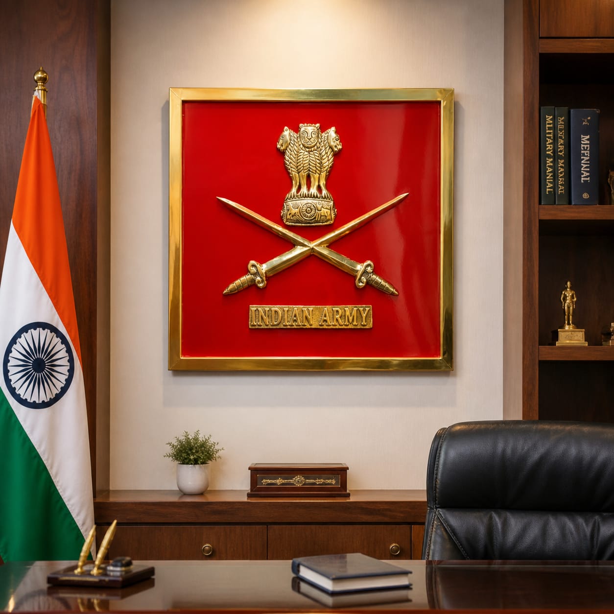 Indian Army Emblem Wall Frame -24 inch