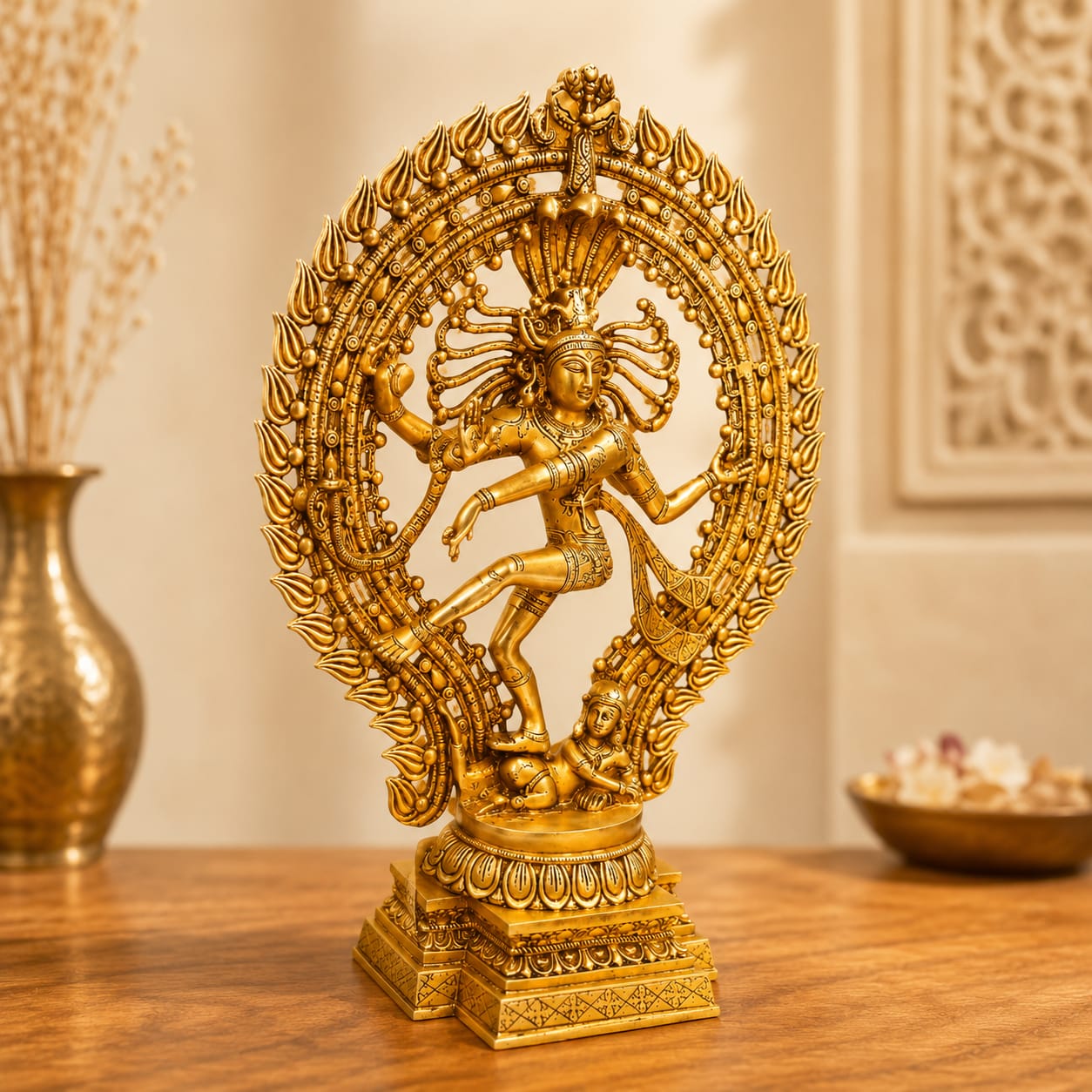 Premium Brass Shiva Nataraja Figurine - 27 inch