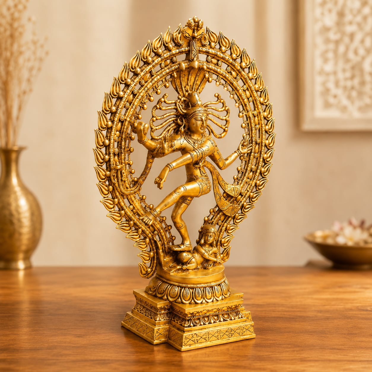 Premium Brass Shiva Nataraja Figurine - 27 inch