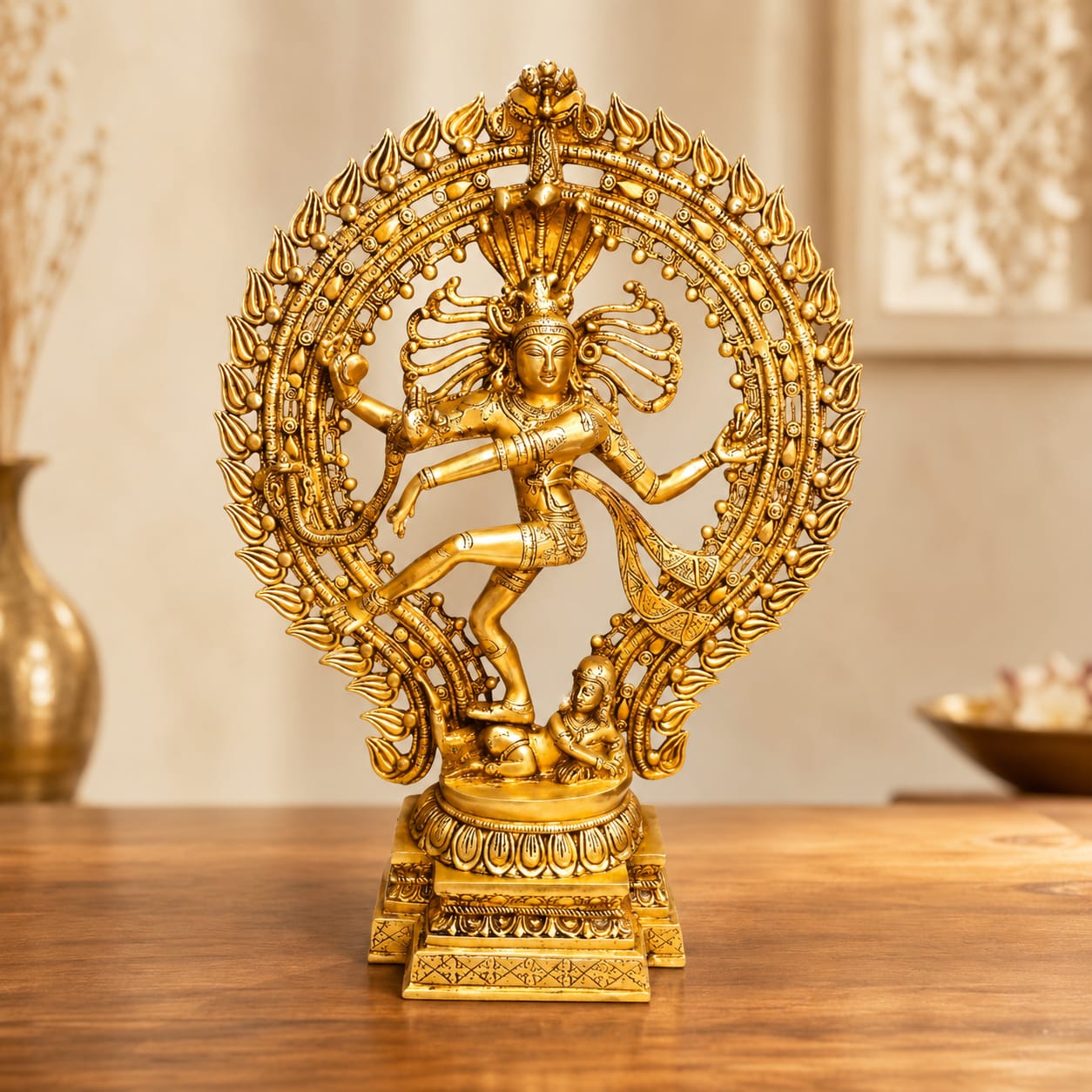Premium Brass Shiva Nataraja Figurine - 27 inch