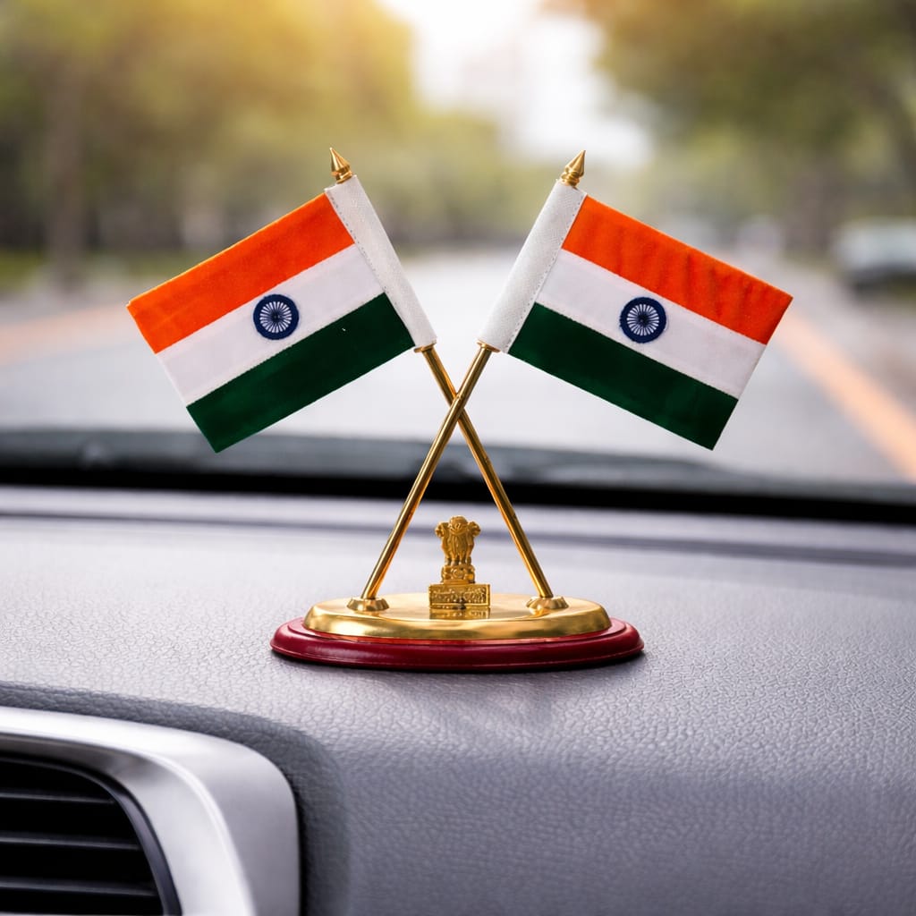 Ashoka Stambh car flag