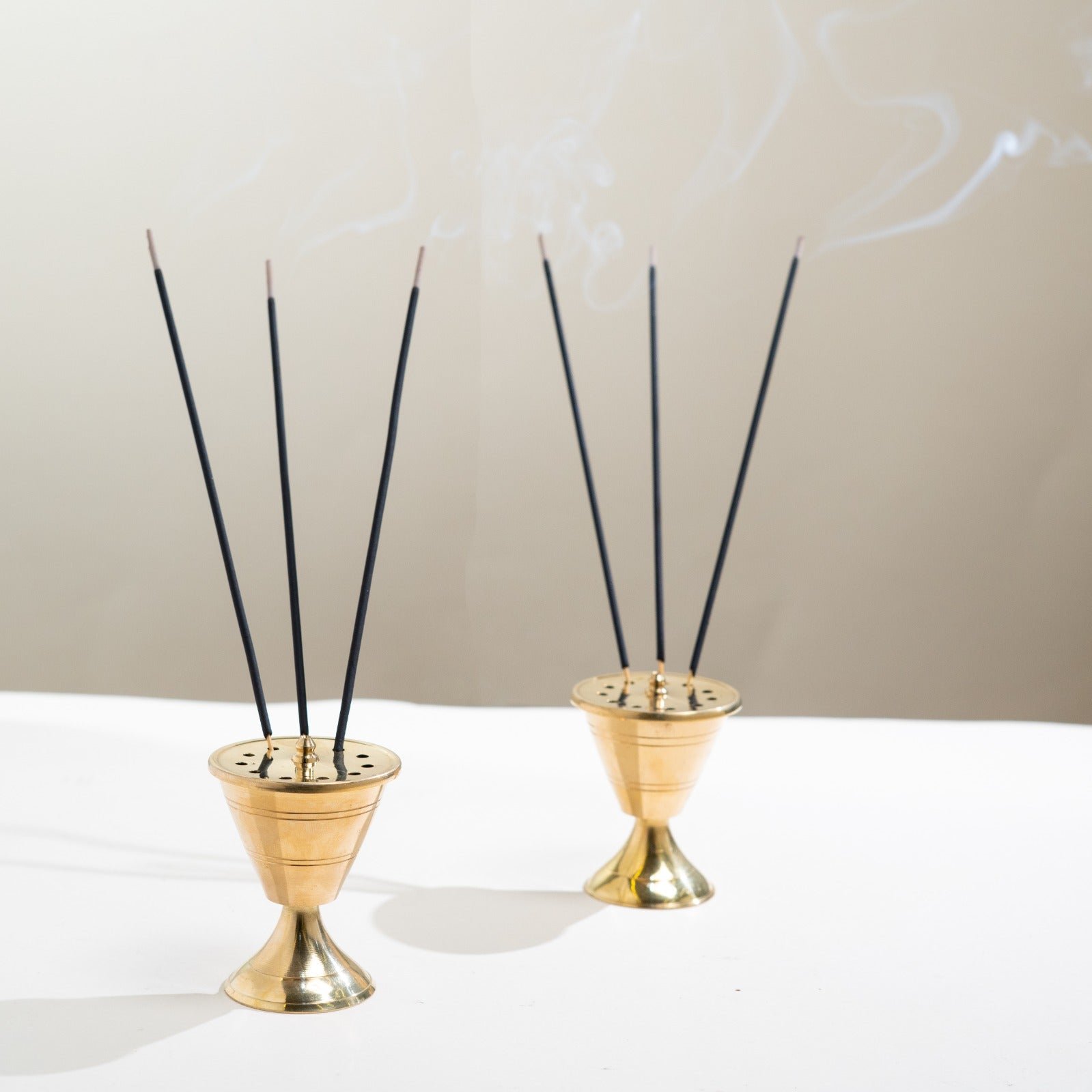 Brass Agardan/Incense Holder set of 2