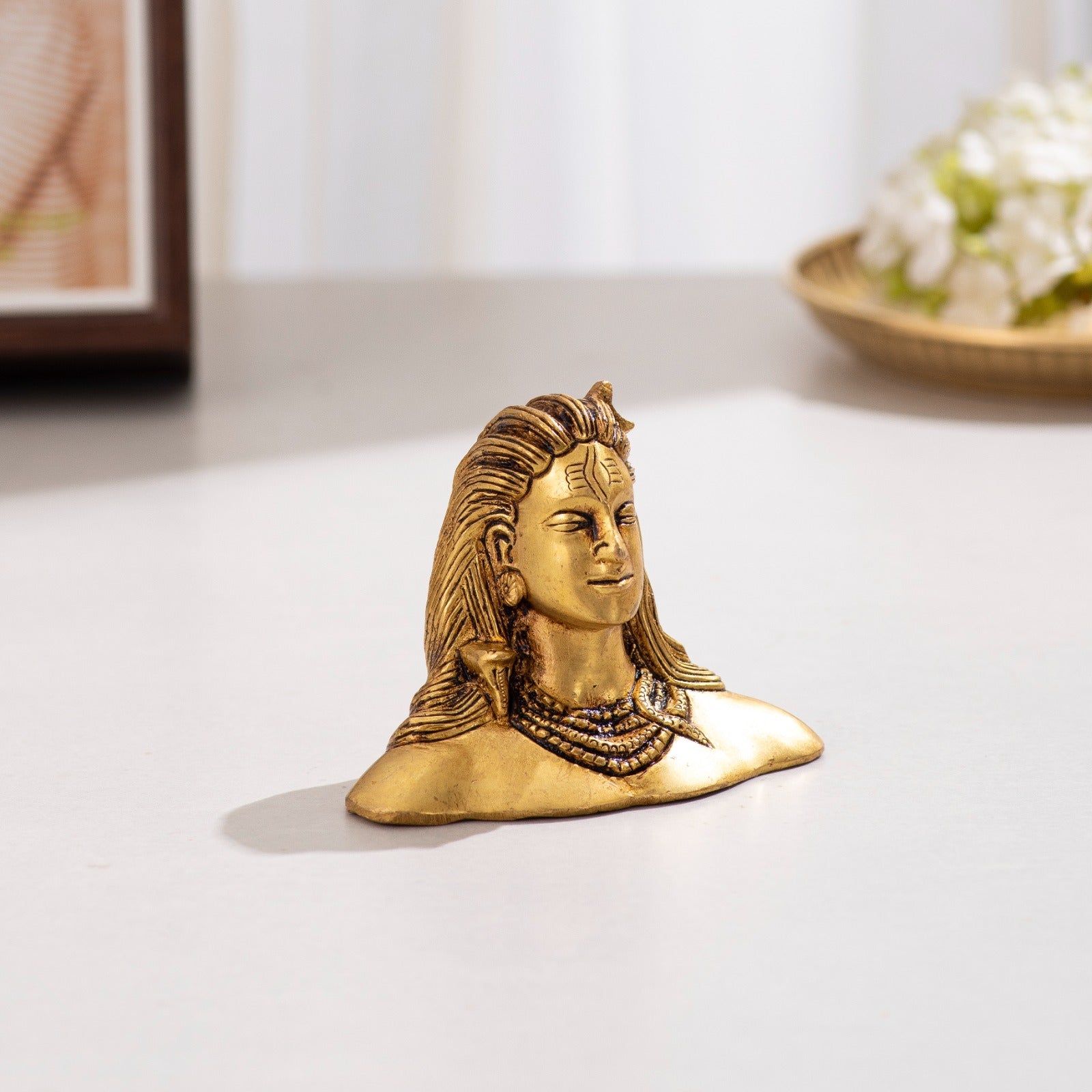 Brass Adiyogi Idol - 2.5 inch