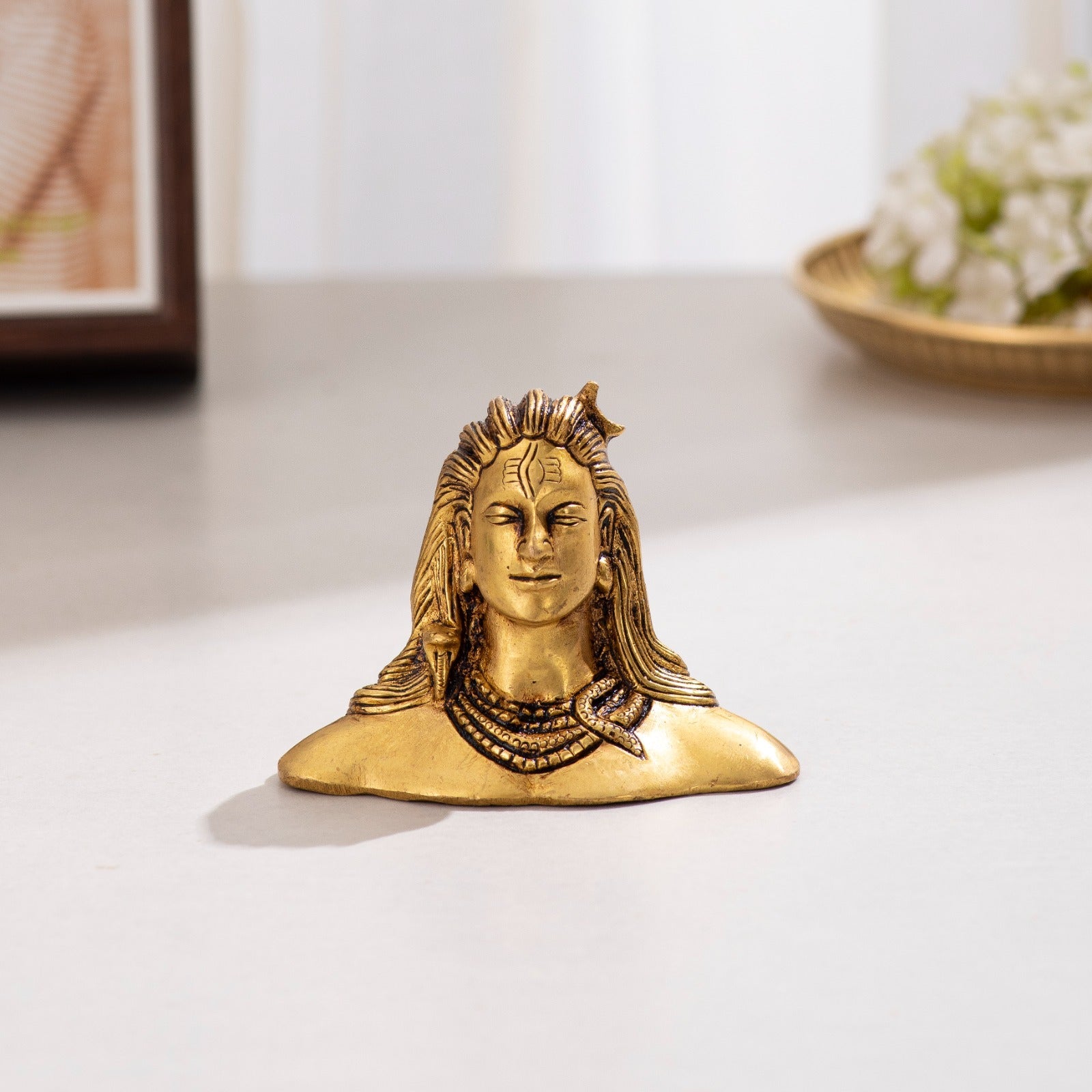 Brass Adiyogi Idol - 2.5 inch