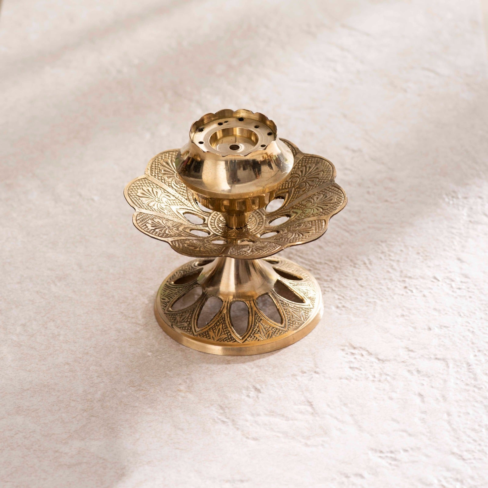 Brass Agardaan / Incense holder - 4 Inch