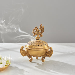 Darbar Craft - Brass Bird Dhoop Dhani