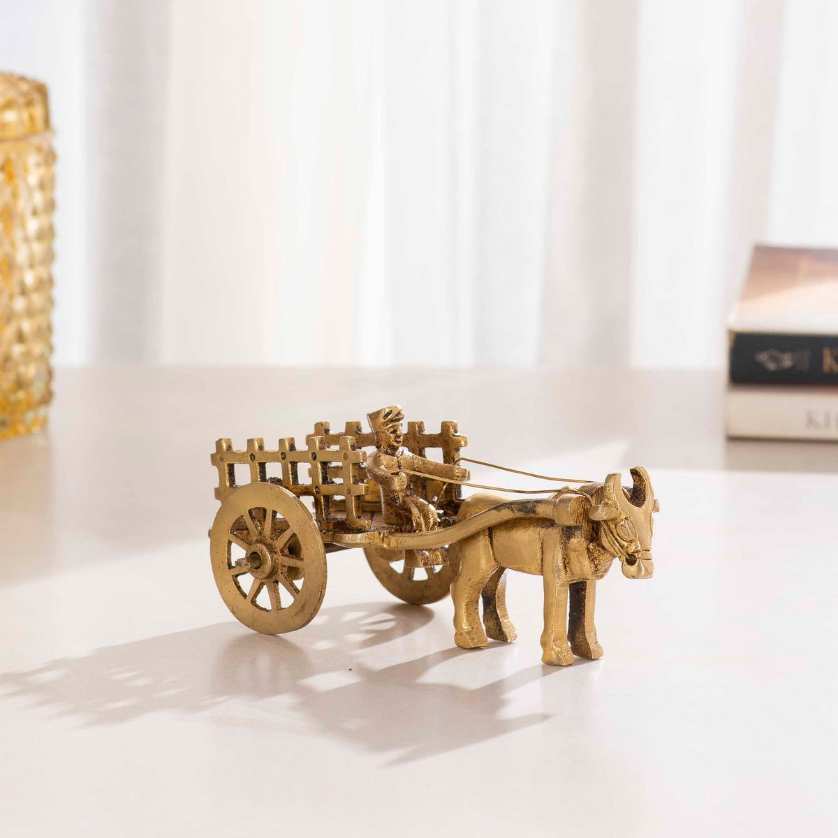 Brass Single Bull Cart 