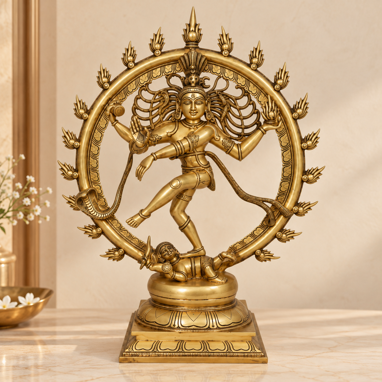 Brass Nataraja Idol – Dancing Shiva Statue- 23 inch