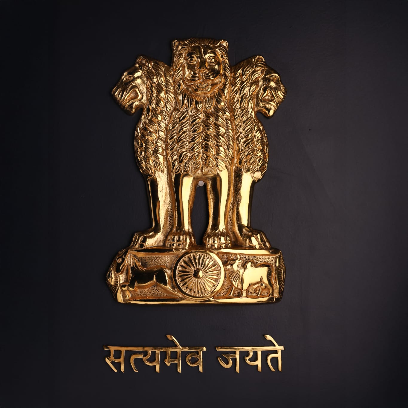 Brass Ashoka Stambh Wall Frame 