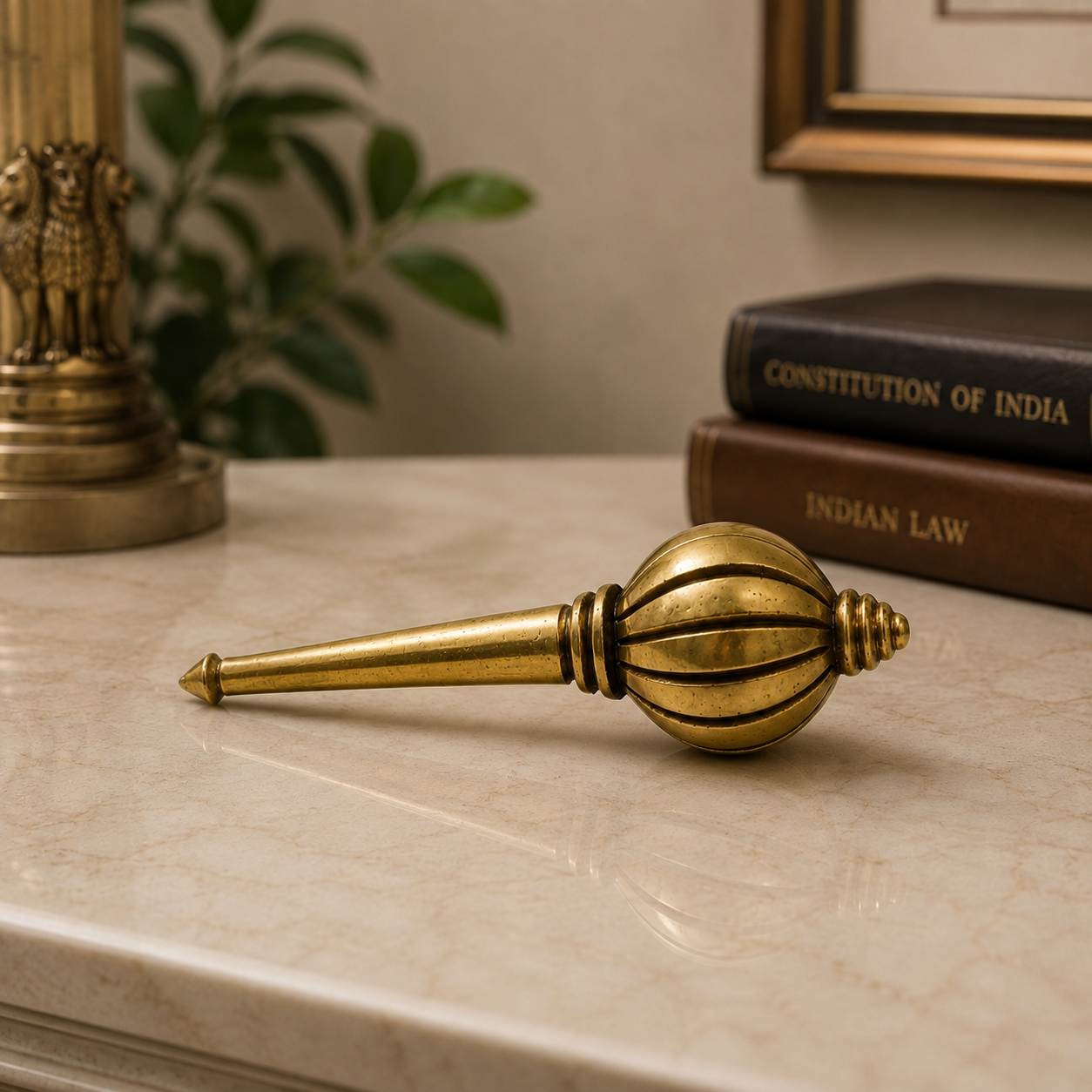 Brass Hanuman Gada – 4 Inch