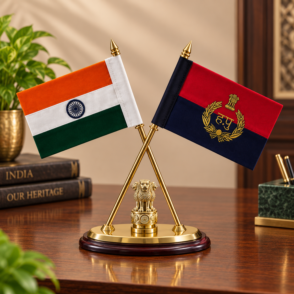 Haryana Police table flag