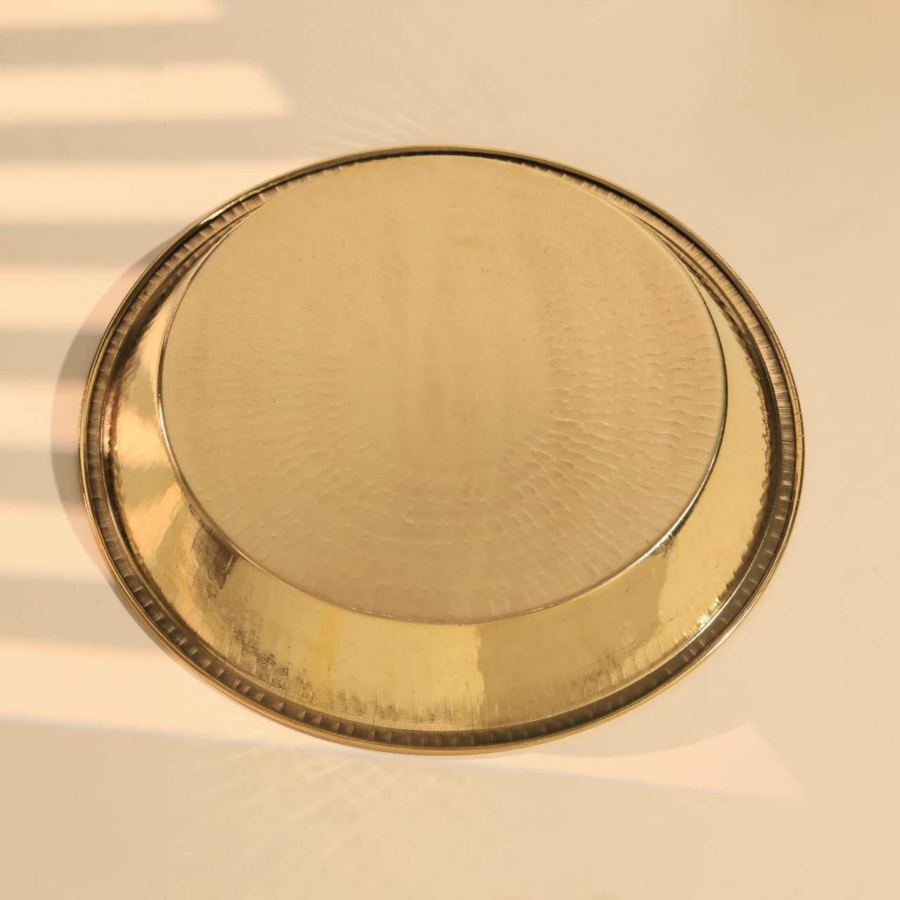 Premium Brass Pital Parat with Tree Engraving Design