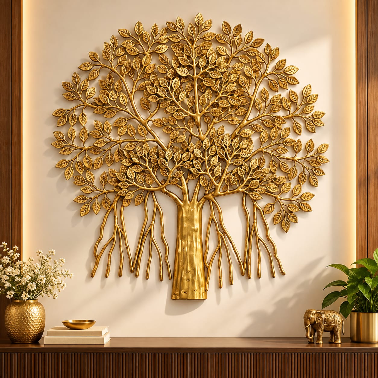 Golden Tree of Life Wall Hanging – 25 inch