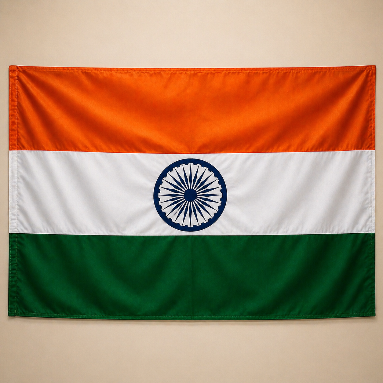 Premium Velvet Indian National Flag (4.5 ft × 3 ft)