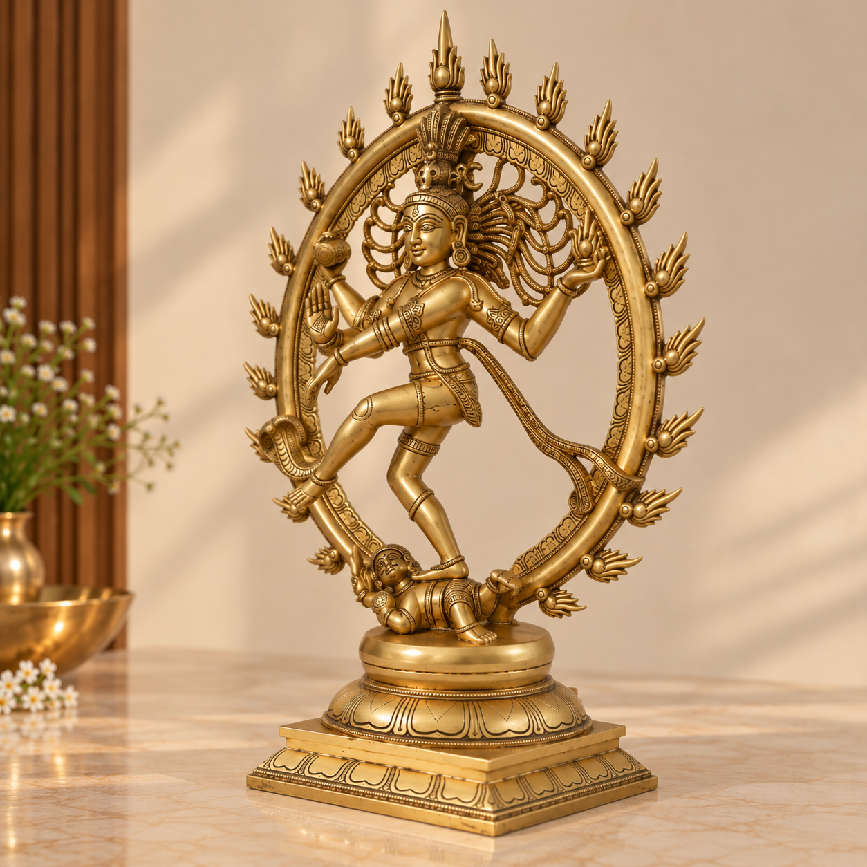 Brass Nataraja Idol – Dancing Shiva Statue- 23 inch
